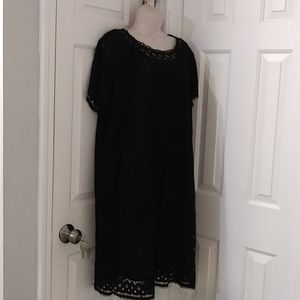 Womens black lace dress.